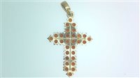 Pendente Sommer Granati in Oro giallo Granato CROCE P Q/C GRA 3.90 G - CROCE P Q/C GRA 3.90 G